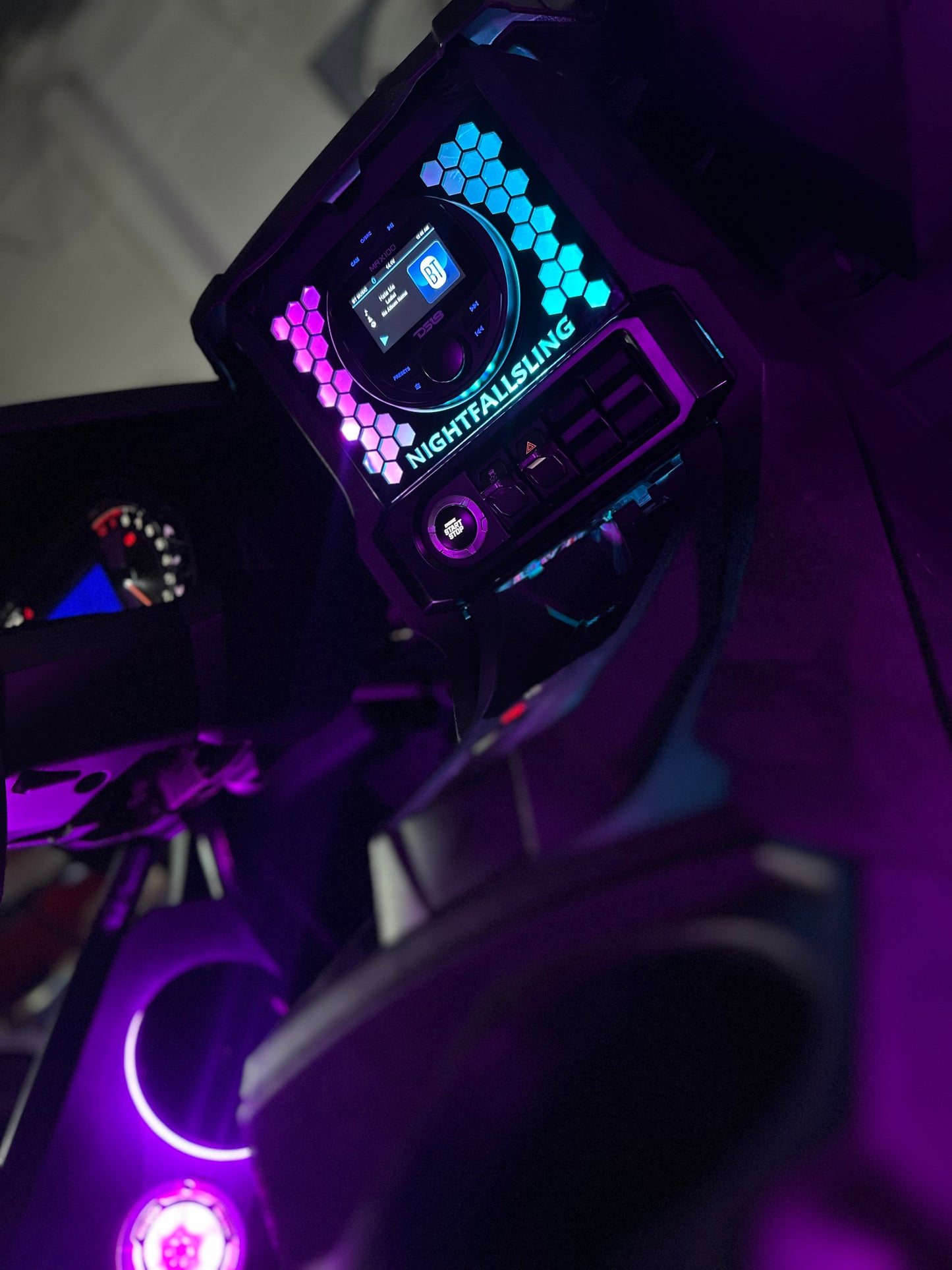 Custom SLINGSHOT Radio Face Plate.